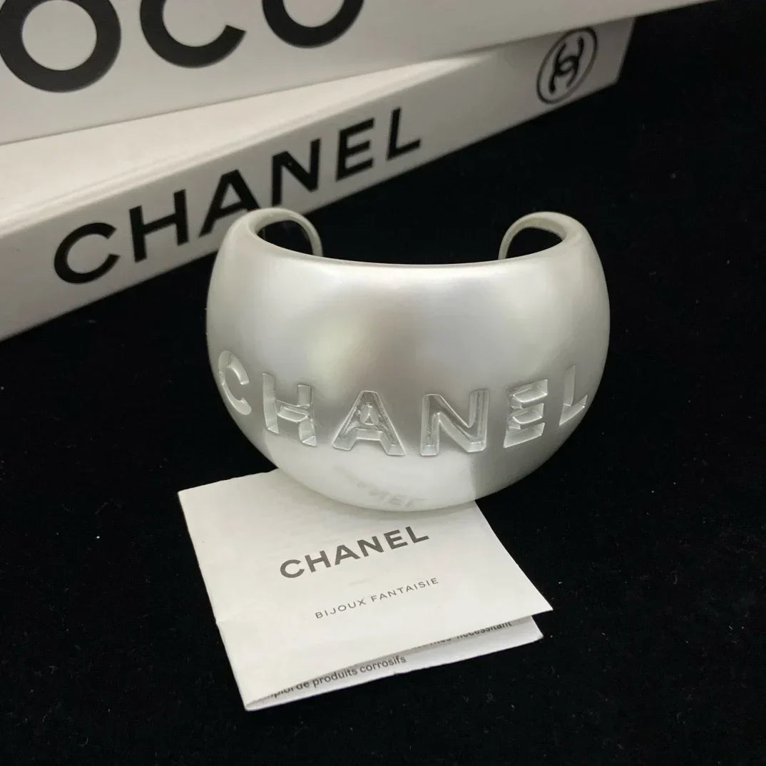 Chanel White Bangle