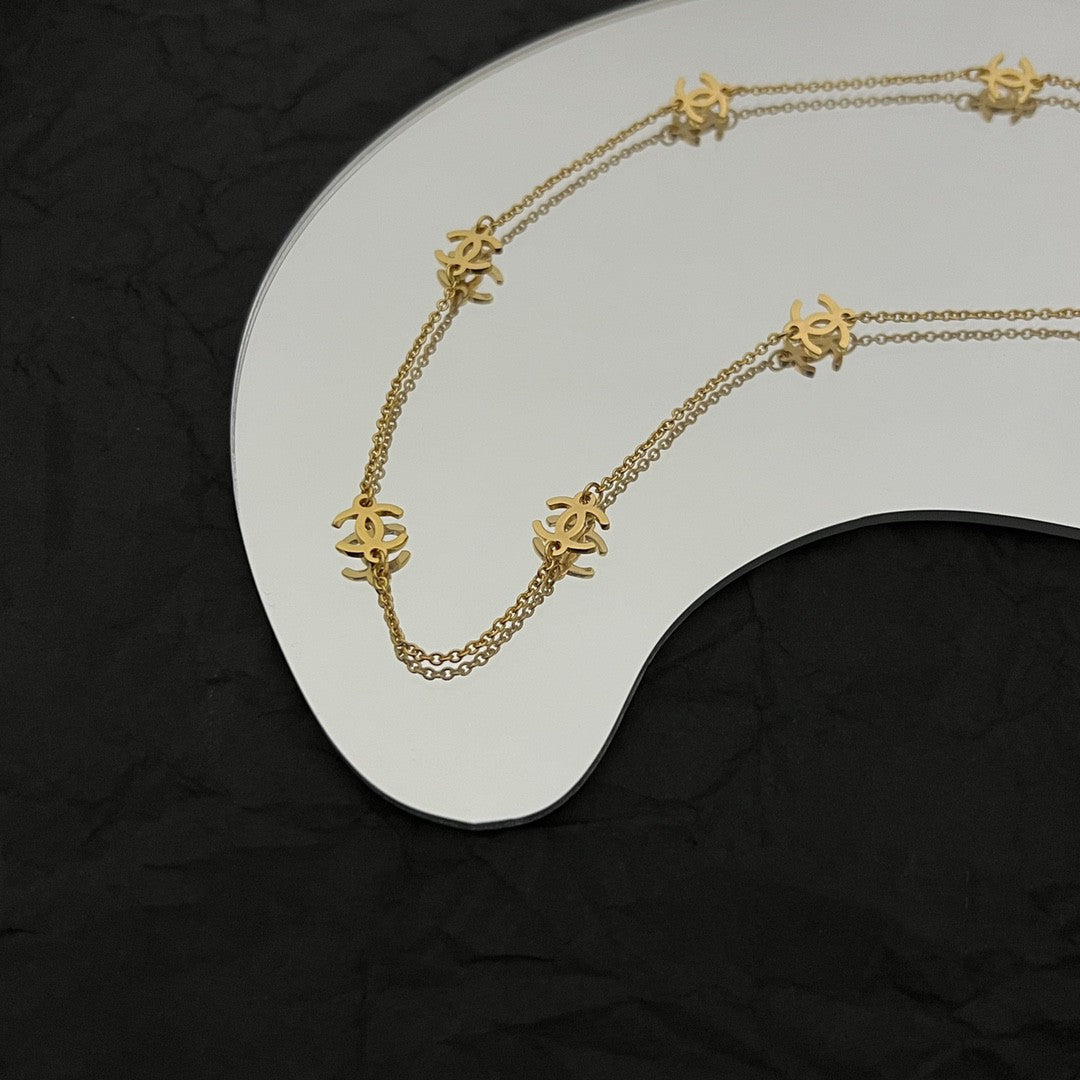 Chanel Logo Necklace