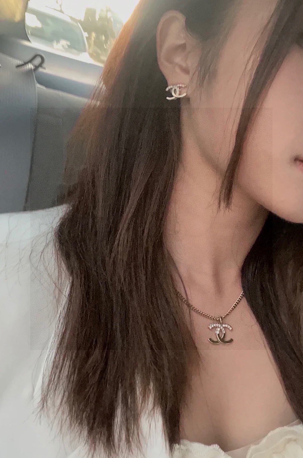 Chanel Half Side Earrings