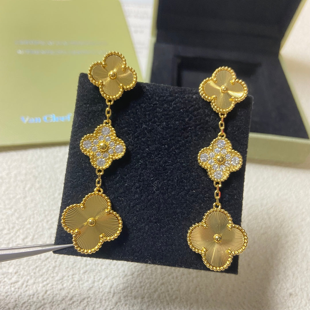 VCA Four-Leaf Flower Earrings